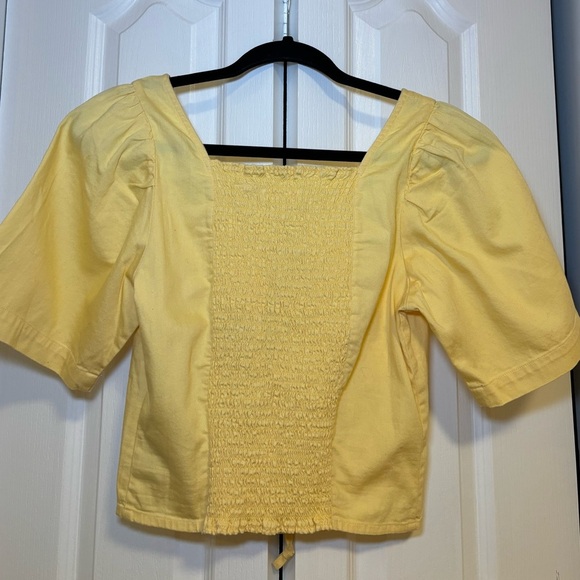 NWT Levi’s - Bohemian Festival Summer Lace Up Crop Top Short Sleeve 100% Cotton - Picture 2 of 10